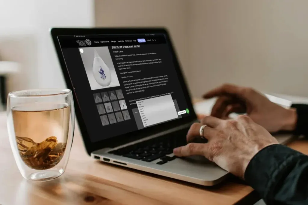 WordPress Webdesign Vitrum Limax WooCommerce webshop WordPress webshop op maat voor ambachtelijk atelier
